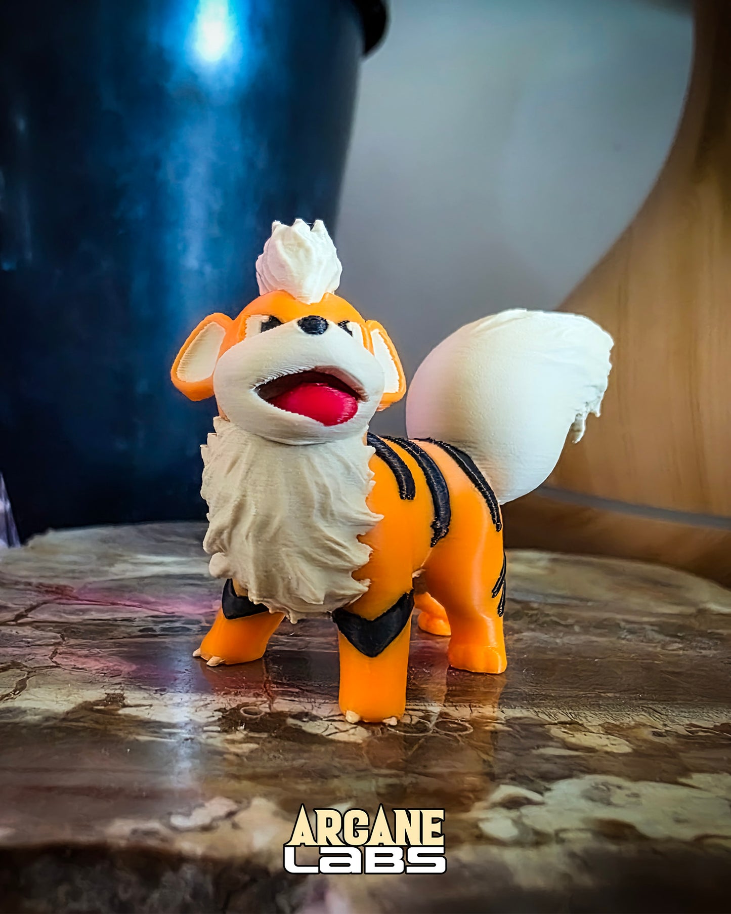 Mini Growlithe Pokémon Statue