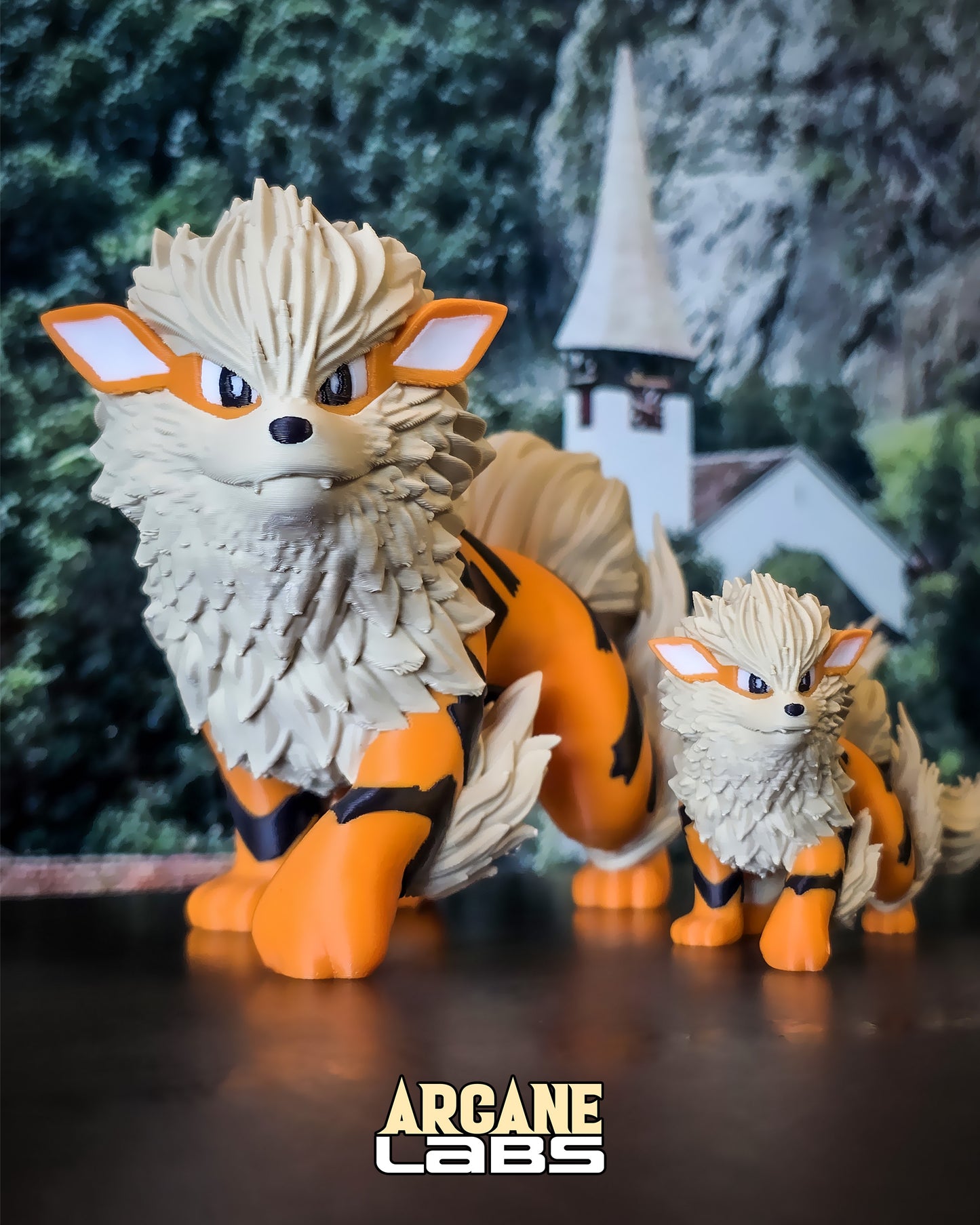 Mini Arcanine Pokémon Statue