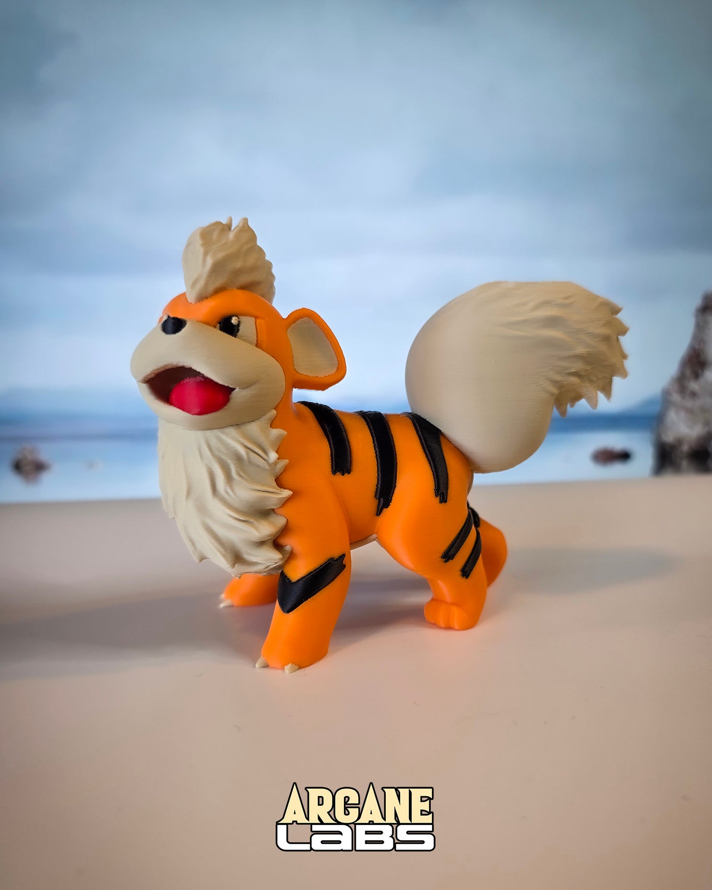 Growlithe Pokémon Statue