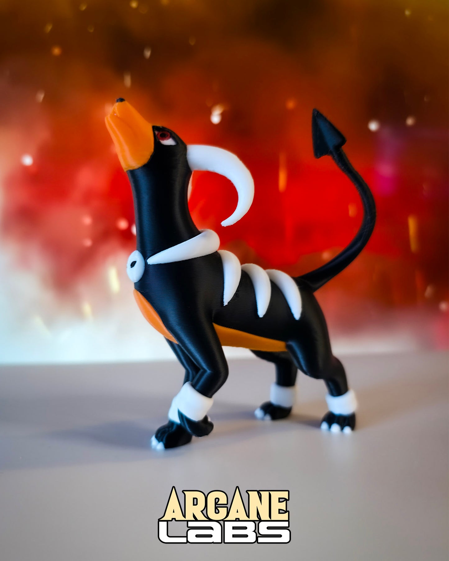 Mini Houndoom Pokémon Statue