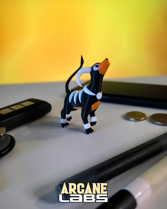 Mini Houndoom Pokémon Statue
