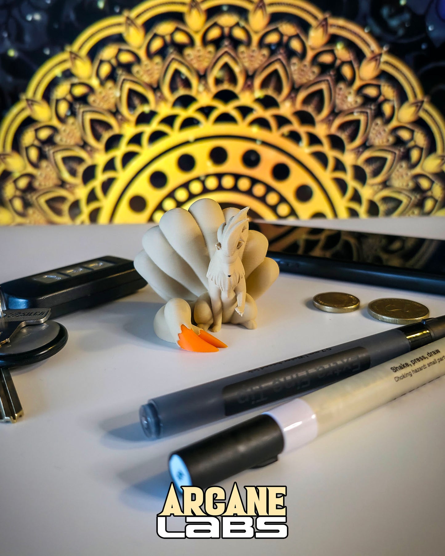 Mini Ninetales Pokémon Statue